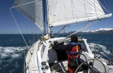 sailing along the coast of South Georgia