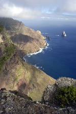 spectacular coastal cliffs on St Helena
